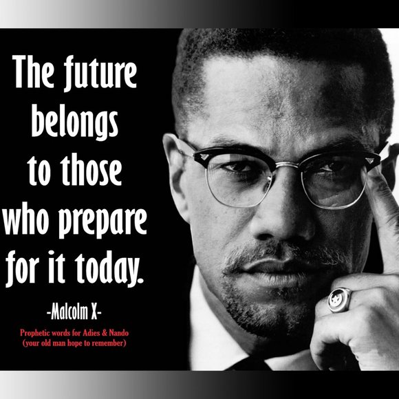 MALCOLM X BLACK N WHITE- CANVAS PRINT ART 16X20in - Picture 2 of 2
